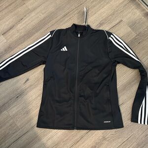 Adidas women’s tiro 23 jacket new size large L black white track